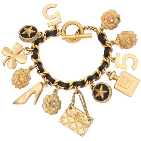 vintage Chanel charm bracelet